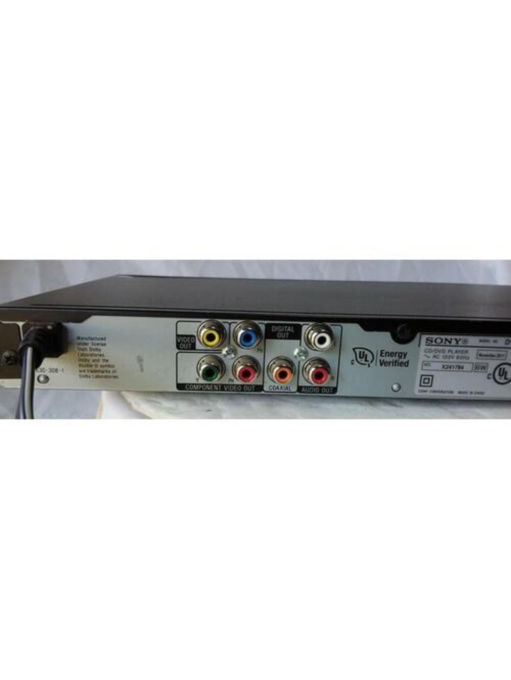 Sony DVP-SR200P DVD CD Player Progressive Scan Multi-Format Playback Black Teste - Picture 10 of 11
